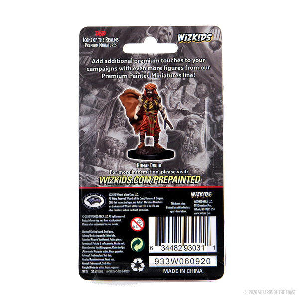 Figura Premium De Druida Humana Femenina – D&D Icons Of The Realms, Prepintada Y Lista Para Jugar (Escala 28 Mm)