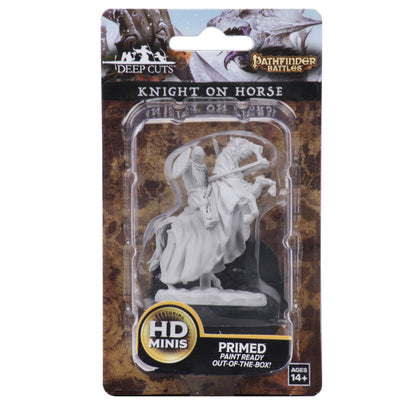 Pathfinder Battles  Deep Cuts  Unpainted Miniatures: Knight on Horse - 1