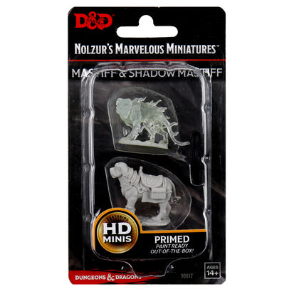 D&D Nolzur's Marvelous Miniatures - Mastiff & Shadow Mastiff - 1