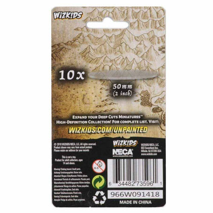 WizKids Deep Cuts - Clear 50mm Round Base - 10 ct. - 2