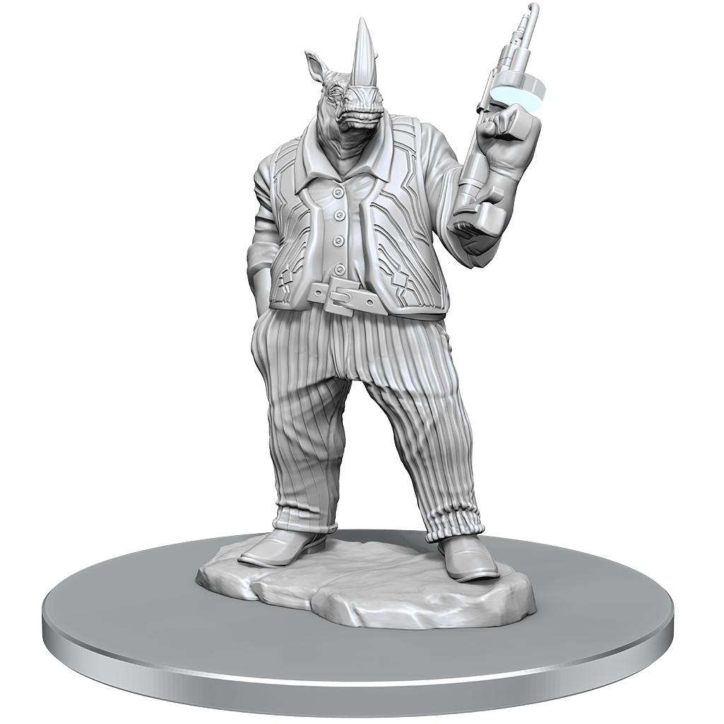 Magic: The Gathering Unpainted Miniatures: Freelance Muscle and Rhox Pummeler