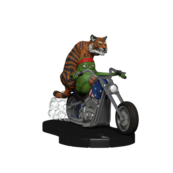 Marvel HeroClix: Doop on Motorcycle with Tiger