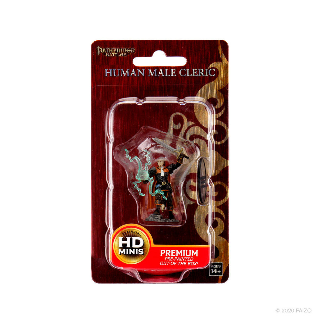 Pathfinder Battles: Premium Painted Figure - Human Cleric Male