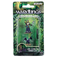 Wizkids Wardlings Painted Miniatures: Girl Cleric & Winged Cat