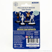Critical Role Unpainted Miniatures: Pallid Elf Rogue and Bard Male
