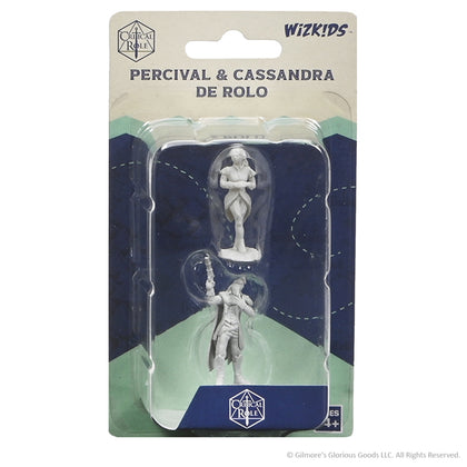 Critical Role Unpainted Miniatures: Percival & Cassandra de Rolo - 1