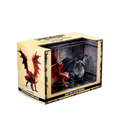 Pathfinder Battles: City of Lost Omens – Adult Red & Black Dragons Premium Set - 2