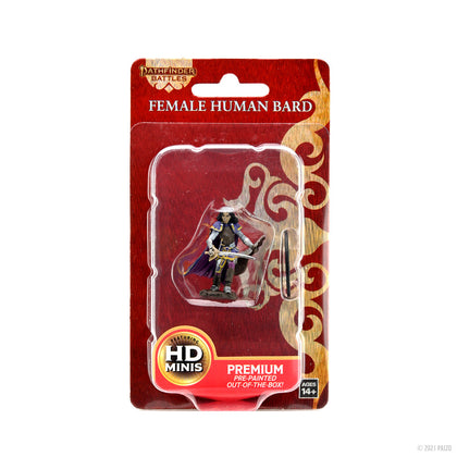 Pathfinder Battles: Premium Painted Figure - Human Bard Female - 1