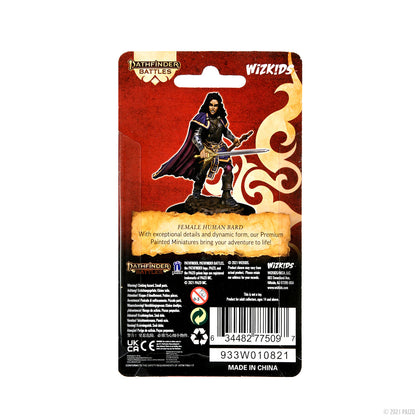Pathfinder Battles: Premium Painted Figure - Human Bard Female - 2