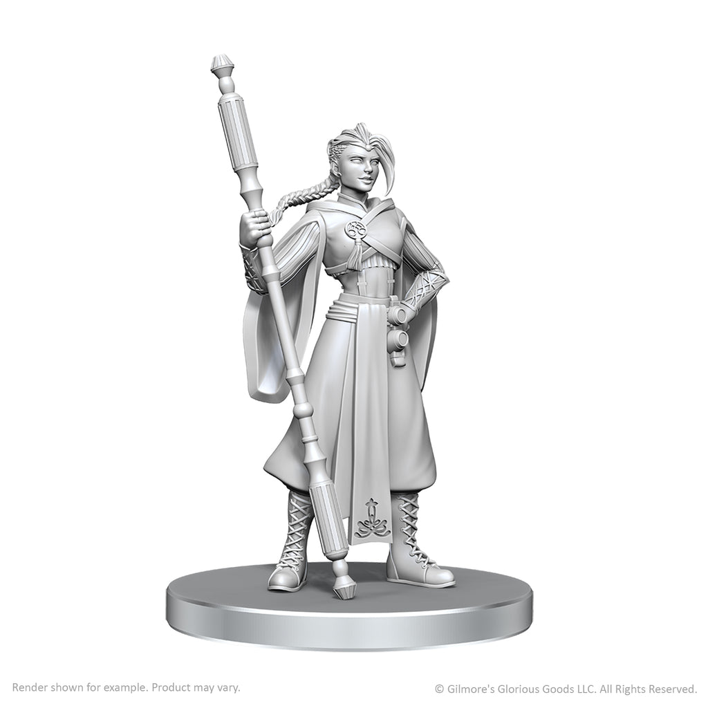 PRE-ORDER - Critical Role Unpainted Miniatures: Beauregard Lionett & Caleb Widogast