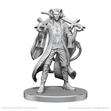 PRE-ORDER - Critical Role Unpainted Miniatures: Mollymauk Tealeaf & Caduceus Clay - 1