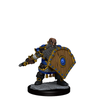 D&D Frameworks: Dwarf Fighter Male - Unpainted and Unassembled