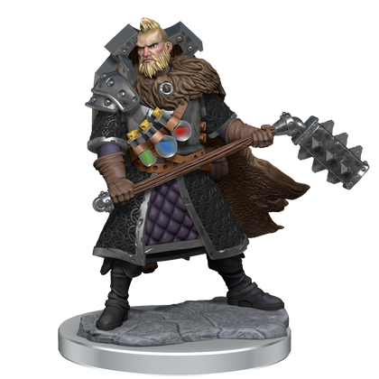 D&D Frameworks: Human Fighter Male - Unpainted and Unassembled - 2