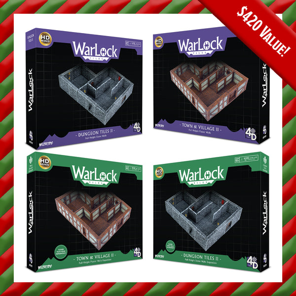 WizKids Warlock ダンジョンタイル タウン&ビレッジ[並行輸入品] WarLock Tiles: Base Set \u2013 Town \u0026 Village Town Square