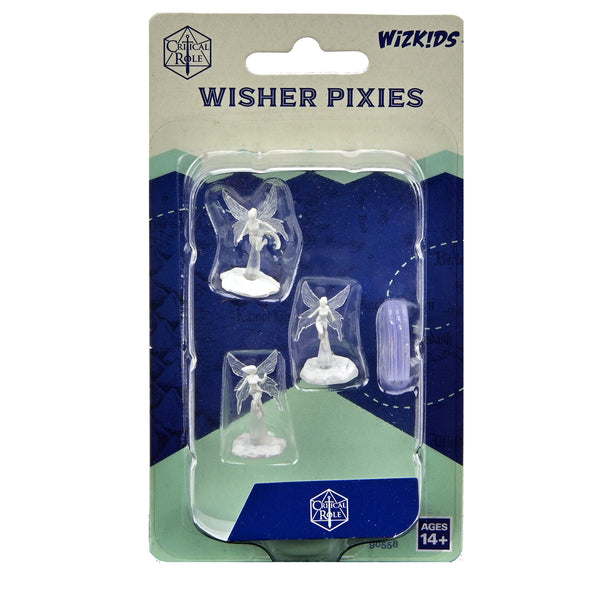 Critical Role: Miniature Wisher Pixies Non Dipinte (x3) - WizKids, Innescate Per D&D E Giochi Di Ruolo - 3