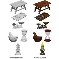 WizKids Deep Cuts  Unpainted Miniatures: Workbench & Tools