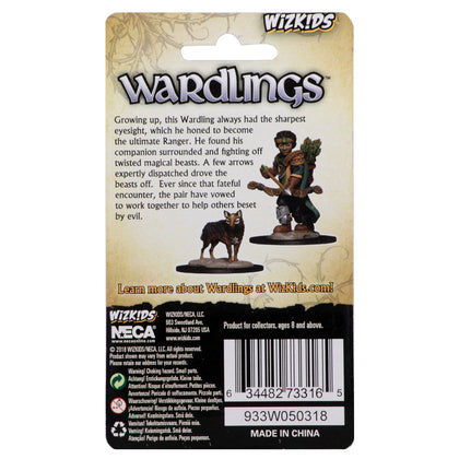 WizKids Wardlings RPG Figures: Boy Ranger & Wolf - 2