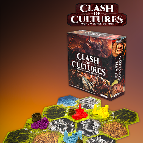 Link to Clash of Cultures Monumental Edition Board Game Product Page.