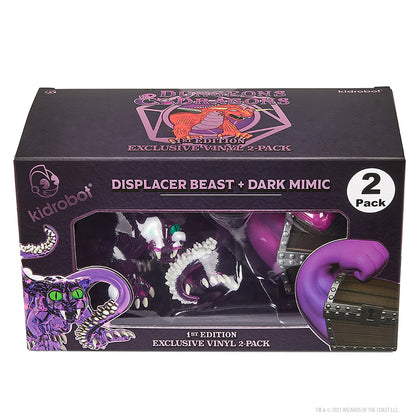 Dungeons & Dragons 3" Vinyl Figures - Displacer Beast and Dark Mimic 2-Pack (2023 Con Exclusive) - 1