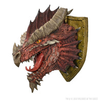 PRE-ORDER - D&D Replicas of the Realms: Ancient Red Dragon Trophy Plaque - Limited Edition 50th Anniversary