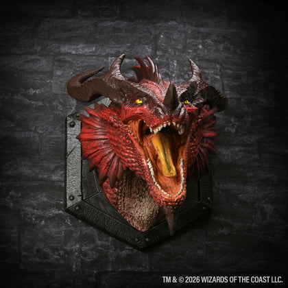 D&D Replicas of the Realms: Red Dragon 12" Trophy Plaque - 1