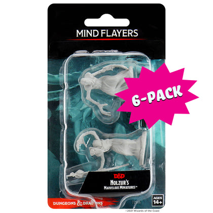 D&D Nolzur’s Marvelous Miniatures: Mind Flayers (Bundle of 6)
