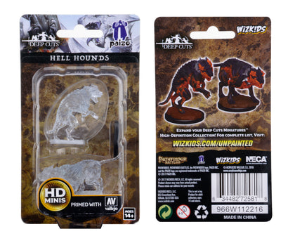 Pathfinder Deep Cuts™ Unpainted Miniatures: Hell Hounds - 1