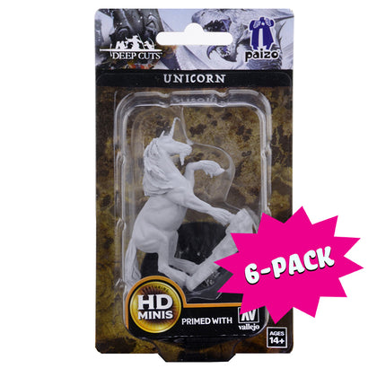 Pathfinder Battles Deep Cuts Unpainted Miniatures: Unicorn (Bundle of 6)