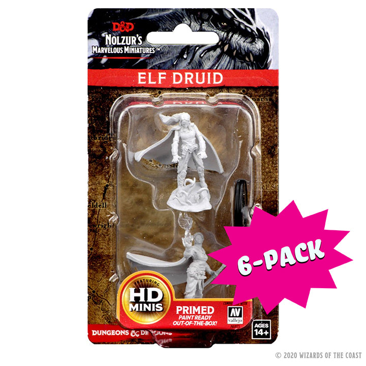 D&D Nolzur's Marvelous Miniatures: Elf Female Druid (Bundle of 6)