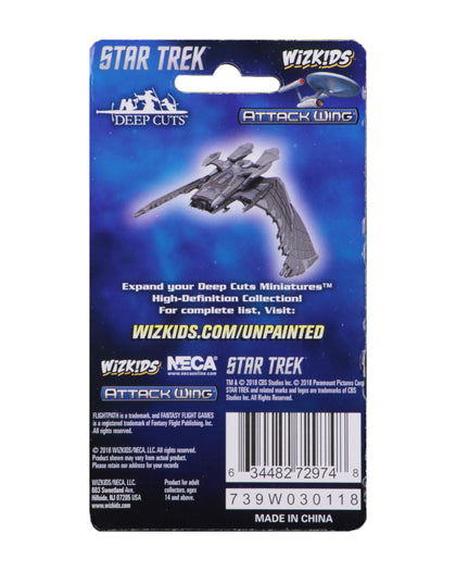 Star Trek: Attack Wing Deep Cuts Unpainted Miniatures - Reman Warbird - 2