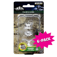 WizKids Deep Cuts Unpainted Miniatures: Familiars (Bundle of 6)