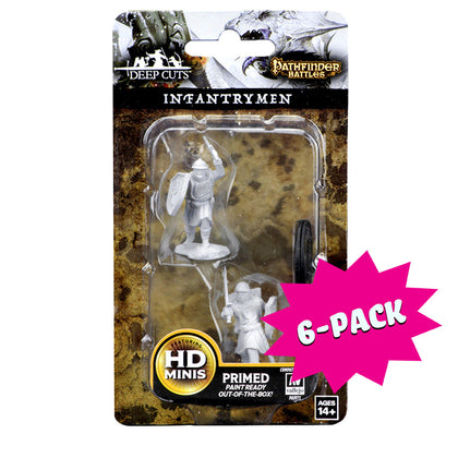 Pathfinder Battles Deep Cuts - Infantrymen (Bundle of 6)