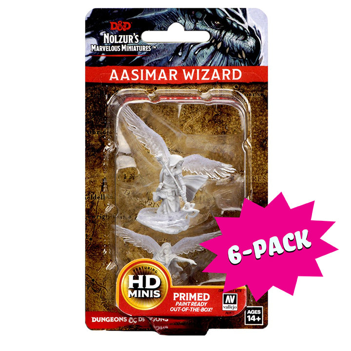 D&D Nolzur's Marvelous Miniatures: Aasimar Female Wizard (Bundle of 6)
