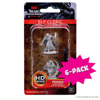 D&D Nolzur's Marvelous Miniatures: Elf Male Cleric (Bundle of 6)