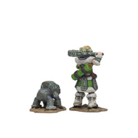 Wizkids Wardlings Painted Miniatures: Girl Druid & Stone Creature