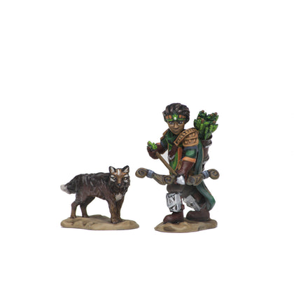 WizKids Wardlings RPG Figures: Boy Ranger & Wolf - 3