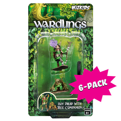 WizKids Wardlings Painted Miniatures: Boy Druid & Tree Creature (Bundle of 6)