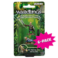 WizKids Wardlings RPG Figures: Boy Fighter & Battle Dog (Bundle of 6)