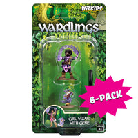 WizKids Wardlings Painted Miniatures: Girl Wizard & Genie (Bundle of 6)