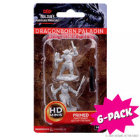 D&D Nolzur’s Marvelous Miniatures: Dragonborn Female Paladin (Bundle of 6)