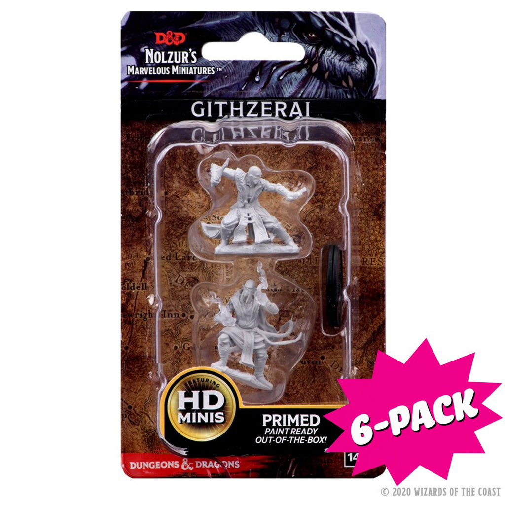 D&D Nolzur’s Marvelous Miniatures: Githzerai (Bundle of 6)