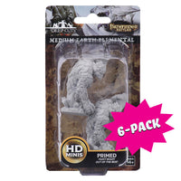 Pathfinder Battles  Deep Cuts  Unpainted Miniatures: Medium Earth Elemental (Bundle of 6)