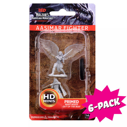 D&D Nolzur’s Marvelous Miniatures: Female Aasimar Fighter  (Bundle of 6)
