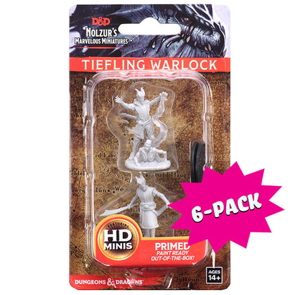 D&D Nolzur's Marvelous Miniatures: Male Tiefling Warlock (Bundle of 6)