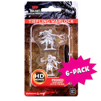 D&D Nolzur's Marvelous Miniatures: Female Tiefling Warlock (Bundle of 6)