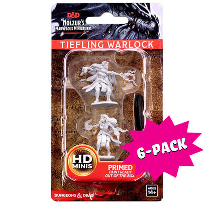 D&D Nolzur's Marvelous Miniatures: Female Tiefling Warlock (Bundle of 6)