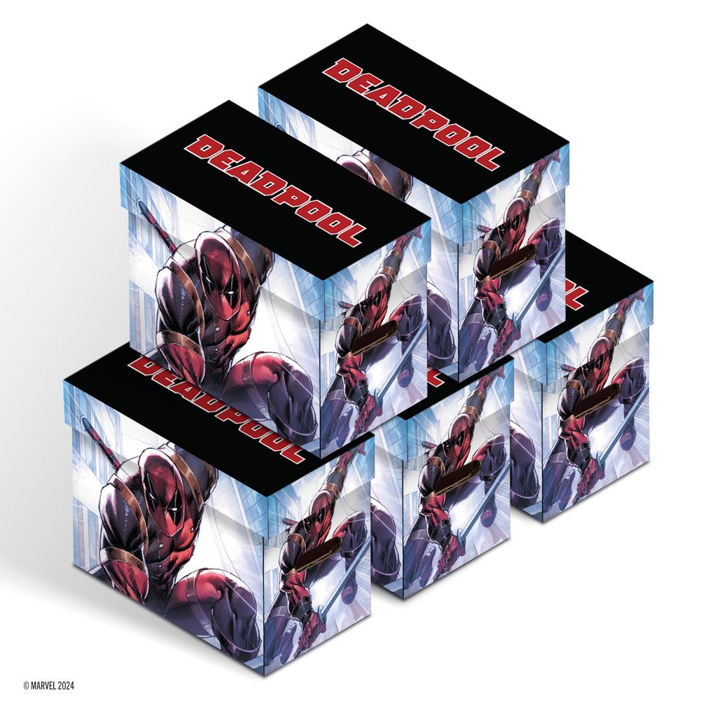 Marvel Short Comic Book Storage Box:  Deadpool - Sword (Bundle of 5)