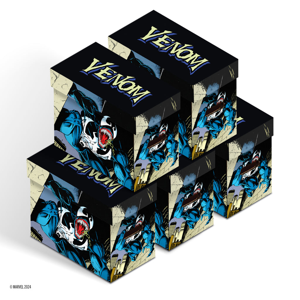 Marvel Short Comic Book Storage Box:  Classic Venom (Bundle of 5)