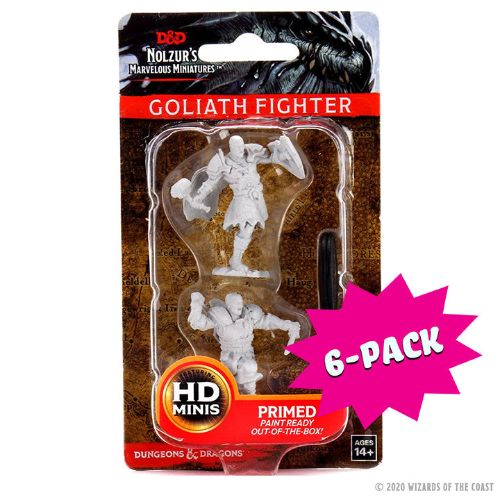 D&D Nolzur's Marvelous Miniatures - Male Goliath Fighter (Bundle of 6)