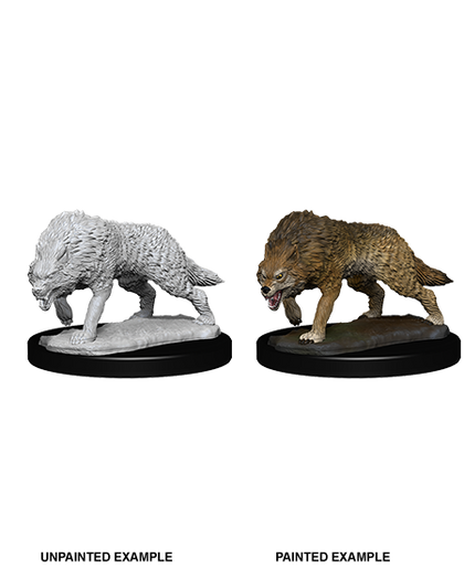 BACK-ORDER - WizKids Deep Cuts Miniatures - Timber Wolves - 1